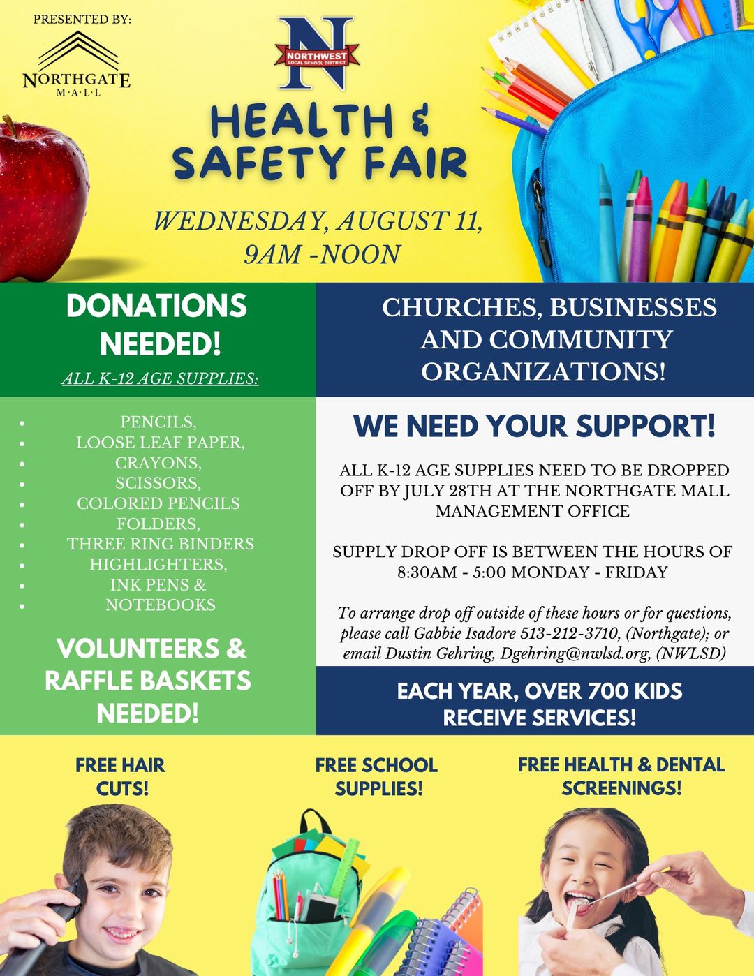 Northwest Schools Health & Safety Fair Information